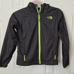 The North Face Black Jacket with Lime Accents